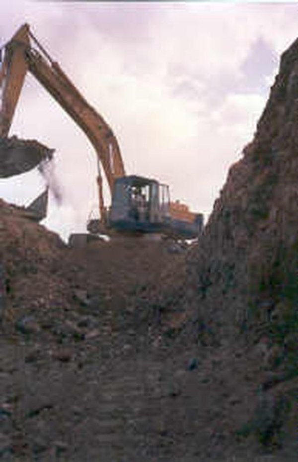 Excavaciones profundas en zanjas