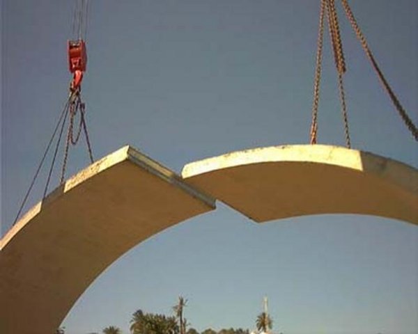 Construcción de puentes tipo bóveda